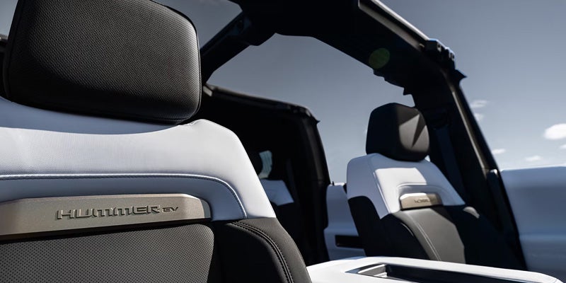 GMC Hummer-EV-SUV model showcasing its spacious seating,