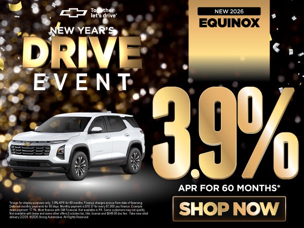 NEW 2026 EQUINOX 	3.9% APR / 60 MO*